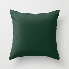 Phthalo Green Throw Pillow