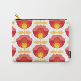 Patty Carry-All Pouch | Summer, Sixties, Red, Graphic, Spring, Floral, Flower, Curated, Orange, Pattern 
