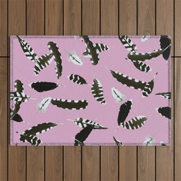 Falling feathers Outdoor Rug