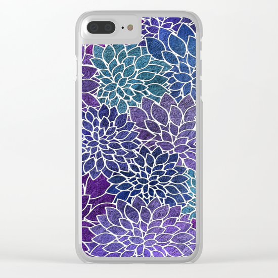 Floral Abstract 22 Clear iPhone Case