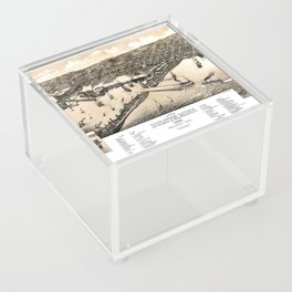 Duluth - Minnesota - 1883 vintage pictorial map Acrylic Box
