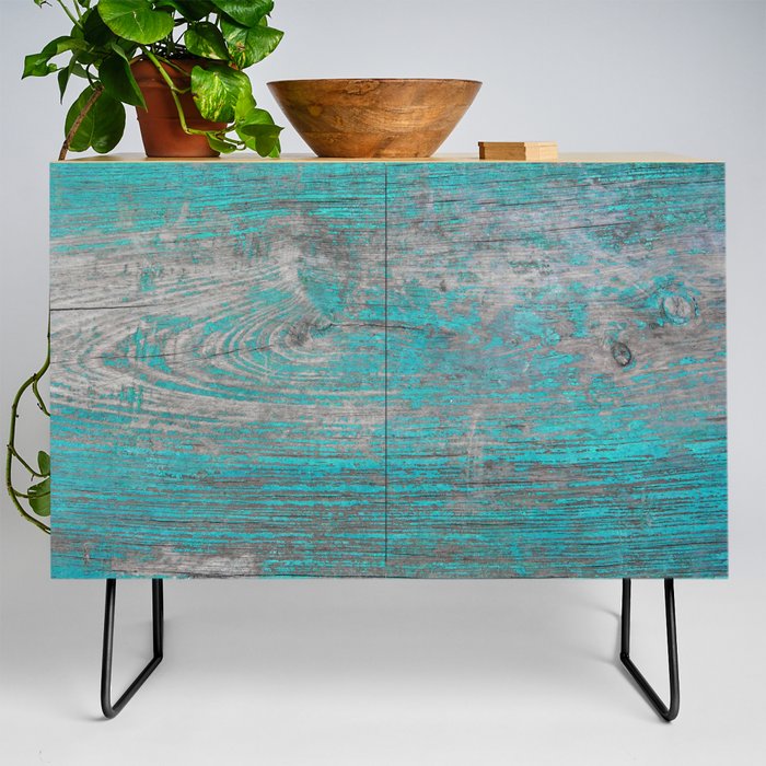 Faded Painted Wood 2 Credenza