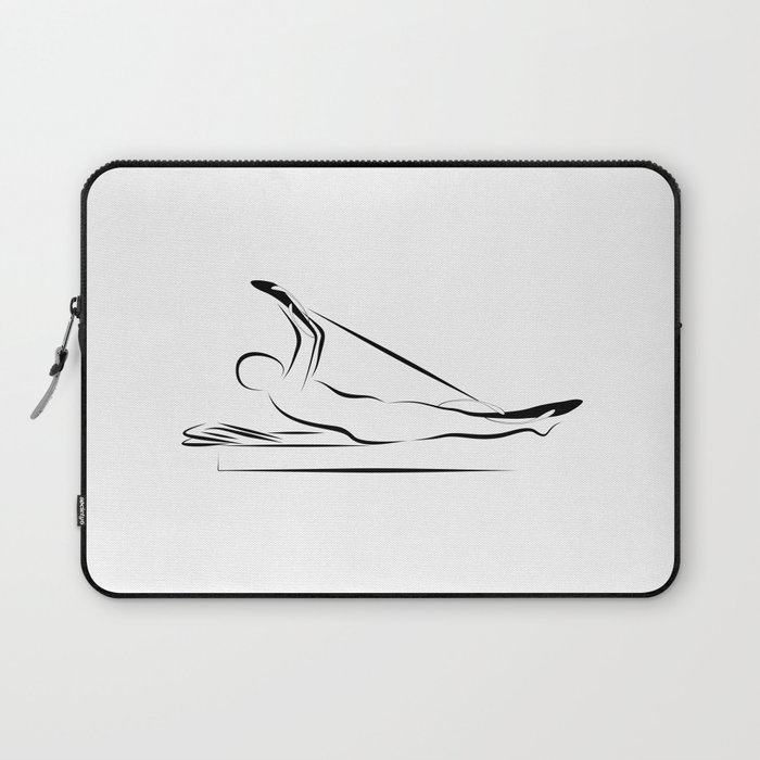 Pilates, rowing on the reformer Laptop Sleeve