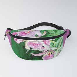 Orchid Cascade Fanny Pack | Horticulture, Painting, Petals, Cascade, Nature, Hybrid, Orchid, Abstract, Cultivar, Greenleaves 