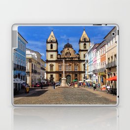 Brazil Photography - Beautiful Town Square Under The Blue Sky Laptop Skin