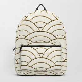 Gold Art Deco Geometry Backpack