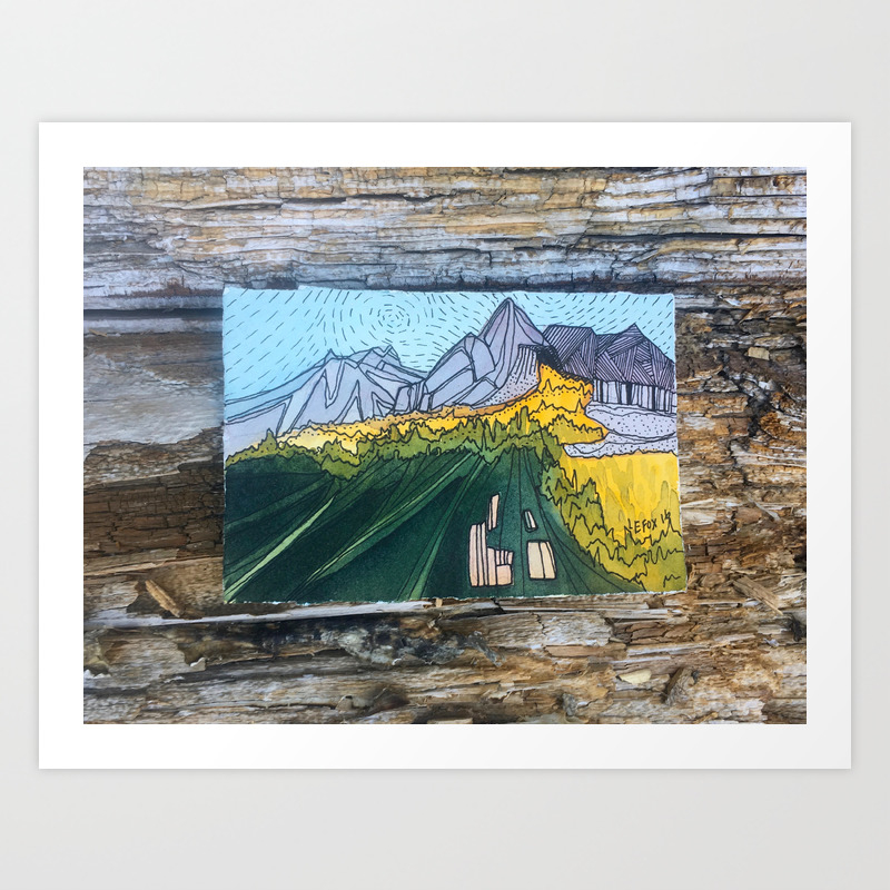 Pacific Crest Trail Postcard Art Print By Lindseyfox Society6
