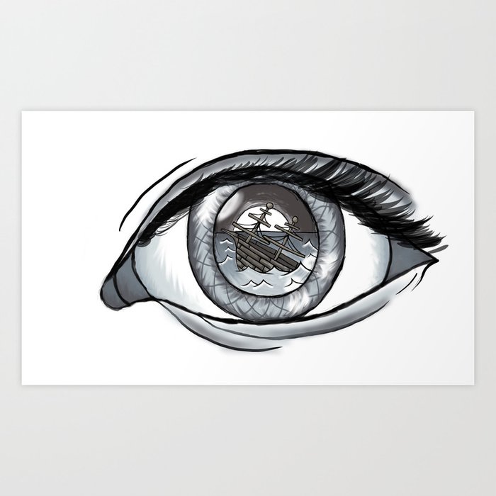 Ocean Eye Art Print