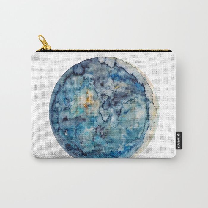 Moon Print Prints Watercolor  Carry-All Pouch