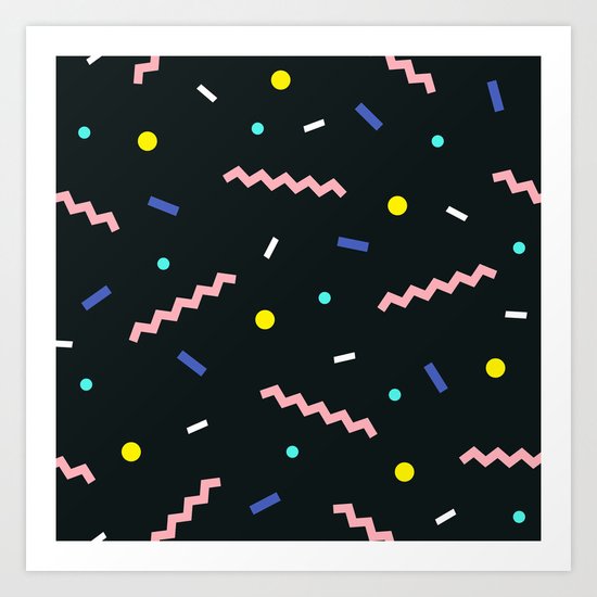 Memphis pattern 58 Art Print