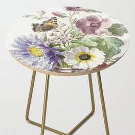 Bouquet of Flowers with a Butterfly Side Table