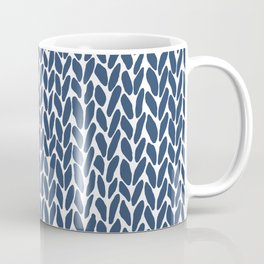 Hand Knit Zoom Navy Coffee Mug