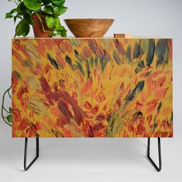 Oil Painting Pattern Design Credenza