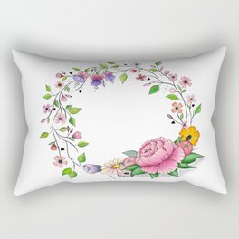 Ring of flowers Rectangular Pillow