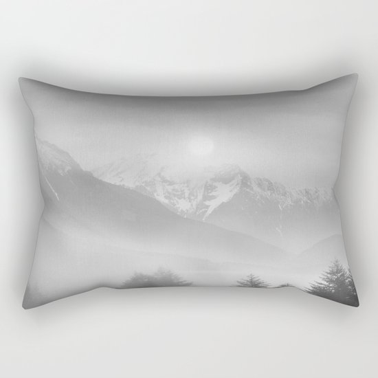 Pastel vibes 11 Black and White Rectangular Pillow