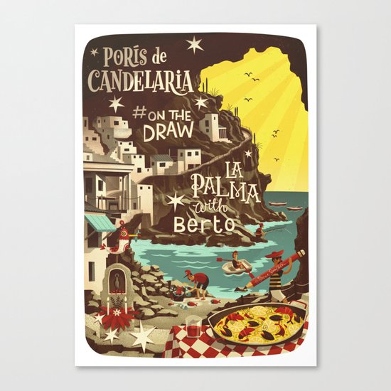 Porís de Candelaria #onthedraw in La Palma Canvas Print