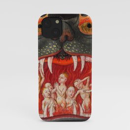 The mouth of Hell medieval art iPhone Case