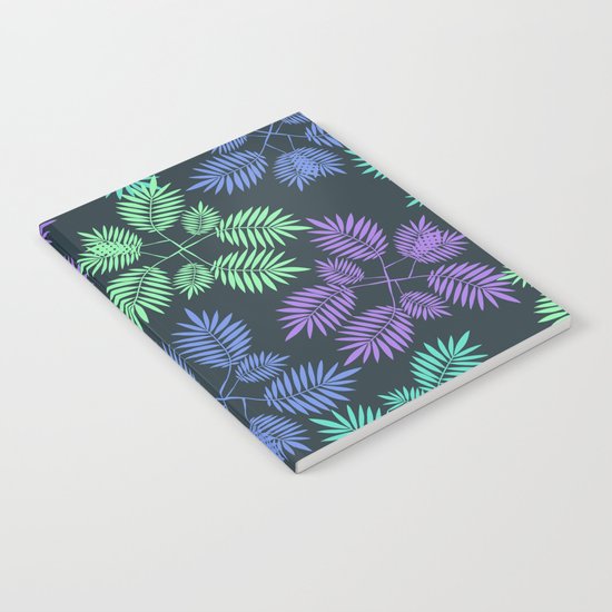 Palm leaves. Notebook