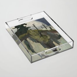  Paysage symboliste (1928) Jean Goulden Acrylic Tray
