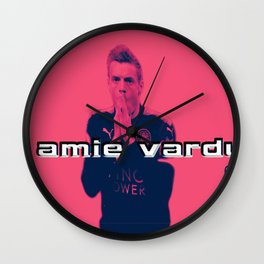 jamie vardy Wall Clock | Graphicdesign, Digital, Typography, Jamievardy, Soccer, Leisterfc 