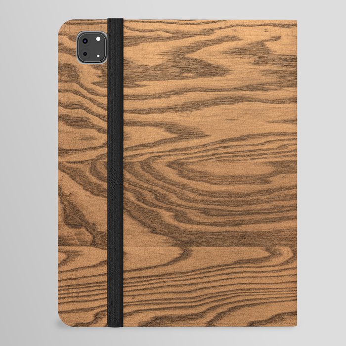 Wood, heavily grained wood grain iPad Folio Case