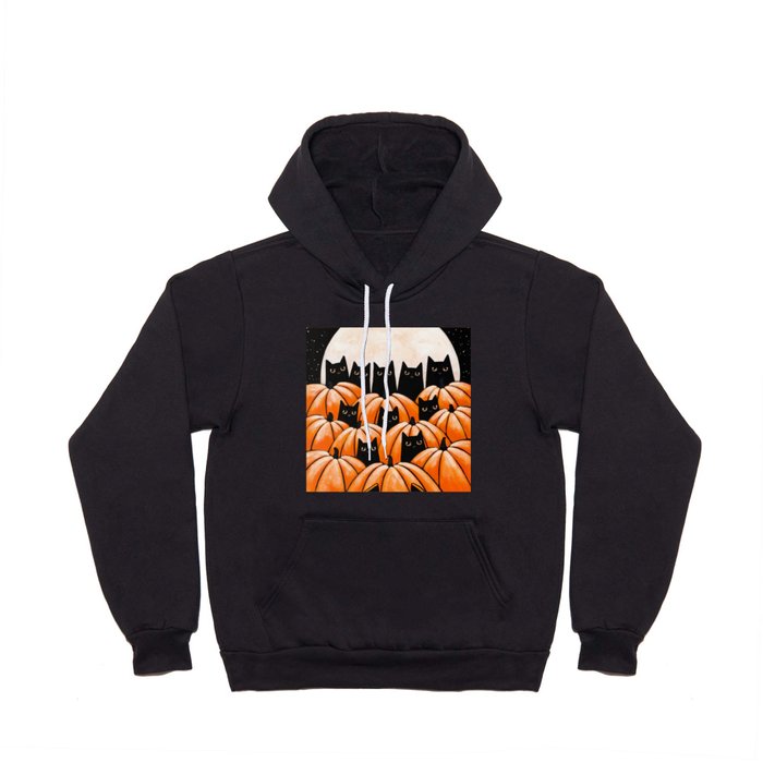 Black Cats in the Pumpkin Patch Hoody