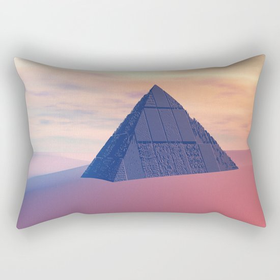 Ancient Pyramid In Desert Rectangular Pillow