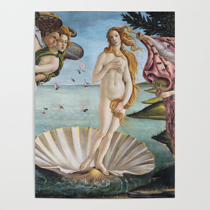 Botticelli's The Birth of Venus (High Resolution) Poster