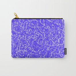 Chaotic white tangled ropes and blue pastel lines. Carry-All Pouch