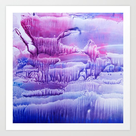 blue underwater world 2 Art Print