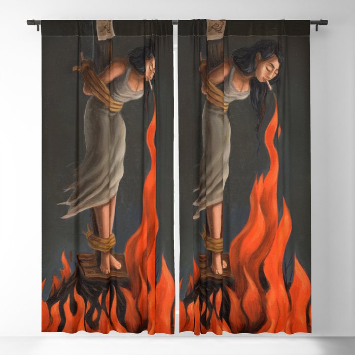 Keep Cool Oil Painting Blackout Curtain