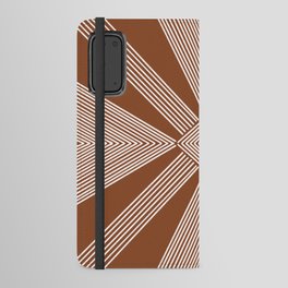 Burnt Orange Rust Red Mudcloth Pattern Android Wallet Case