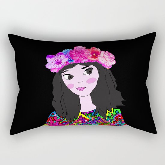 Spring in the Heart of Winter | Kids Painting Rectangular Pillow