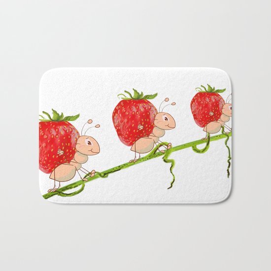 Strawberry Bath Mat