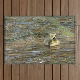 Gosling Swimming 3 Outdoor Rug