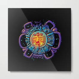 Aztec Sun Metal Print | Illustration, Space, Digital 