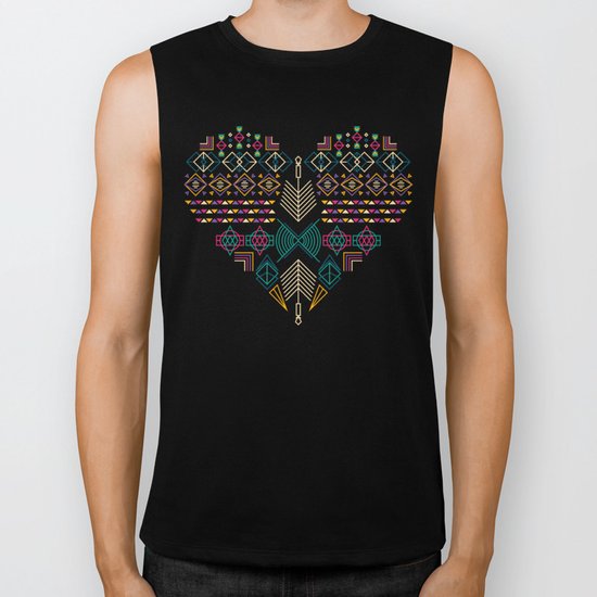 Aztec Heart Biker Tank