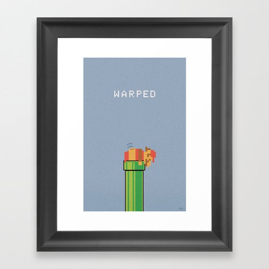 Warped Framed Art Print
