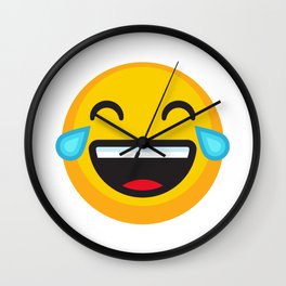 LOL emoji Wall Clock