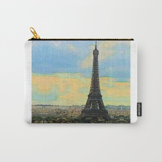 Watercolor Dream of Paris Carry-All Pouch