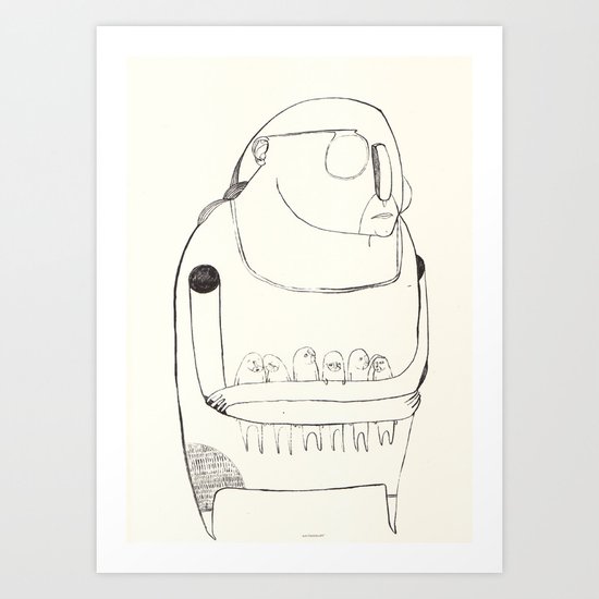 gentle giant Art Print