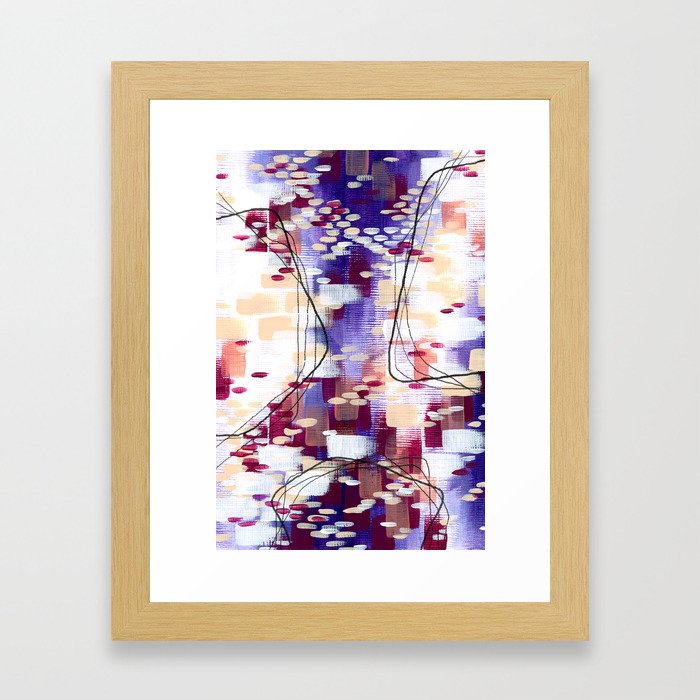 Purple abstract Framed Art Print