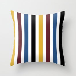 Aquarius Zodiac Stripes Throw Pillow