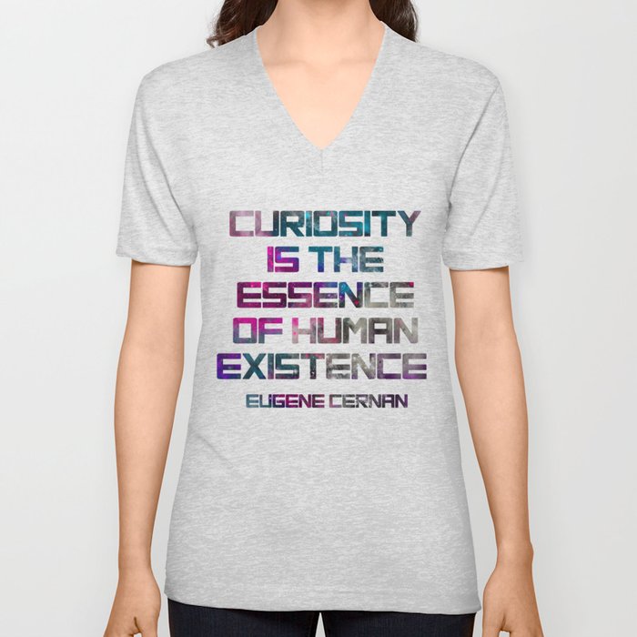 Curiosity V Neck T Shirt