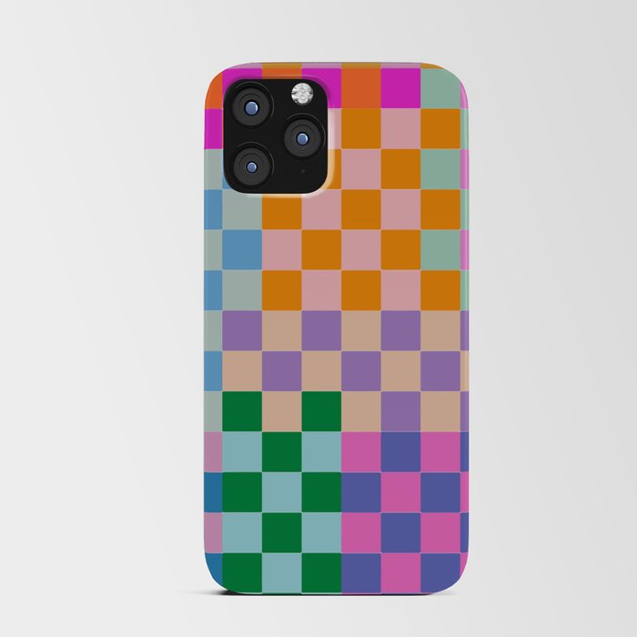 Checkerboard Collage iPhone Card Case