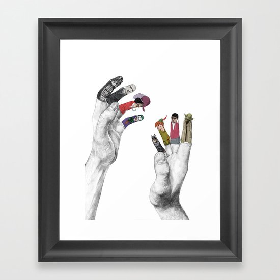 Us and Them Framed Art Print