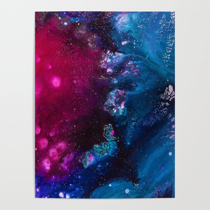 Oceans and Nebulas Poster