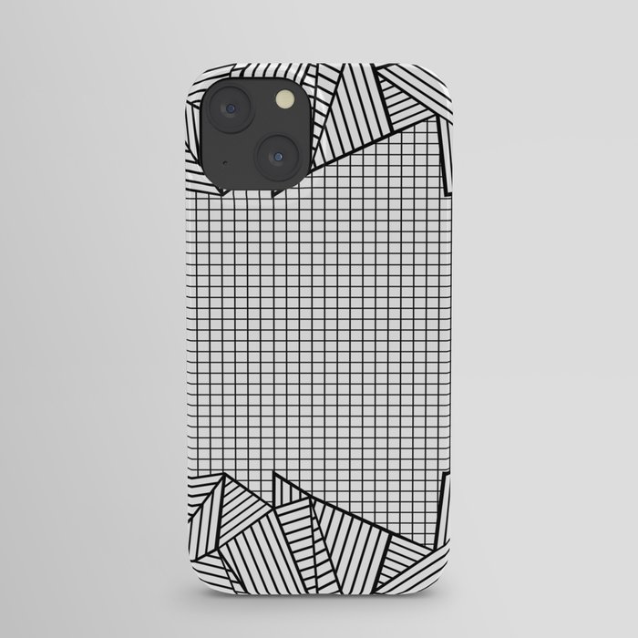 Grids and Stripes iPhone Case