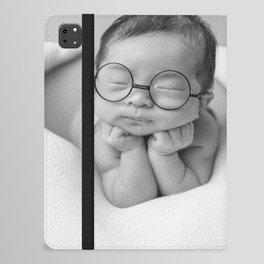 Goodnight moon newborn humorous baby black and white photograph / photograph / photographs bedroom wall decor iPad Folio Case