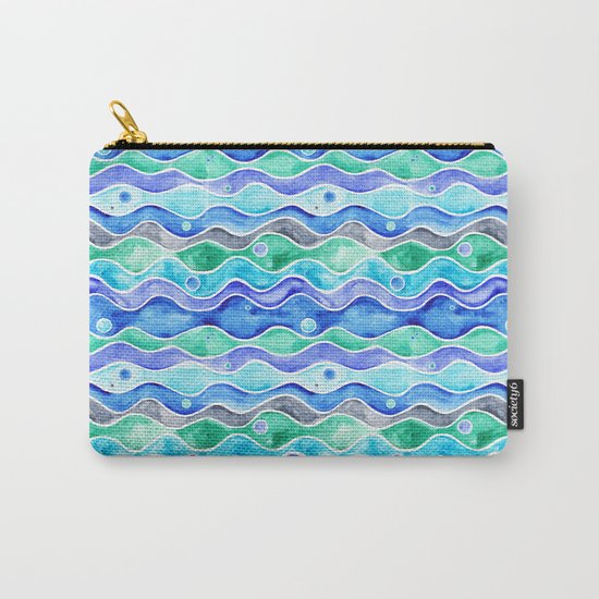 Ocean Pattern - Dolphin Carry-All Pouch